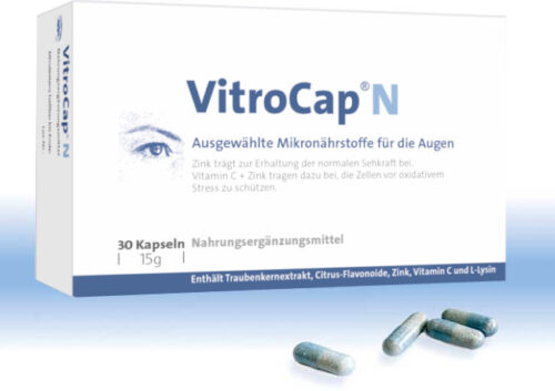 VitroCap N Packung und Kapseln des studienbelegten Mikronährstoffkomplexes