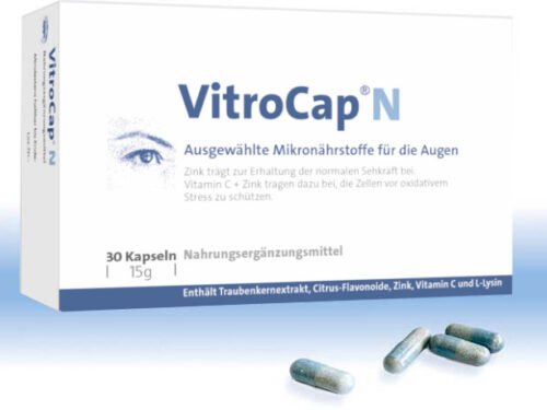 VitroCap N Packung und Kapseln des studienbelegten Mikronährstoffkomplexes