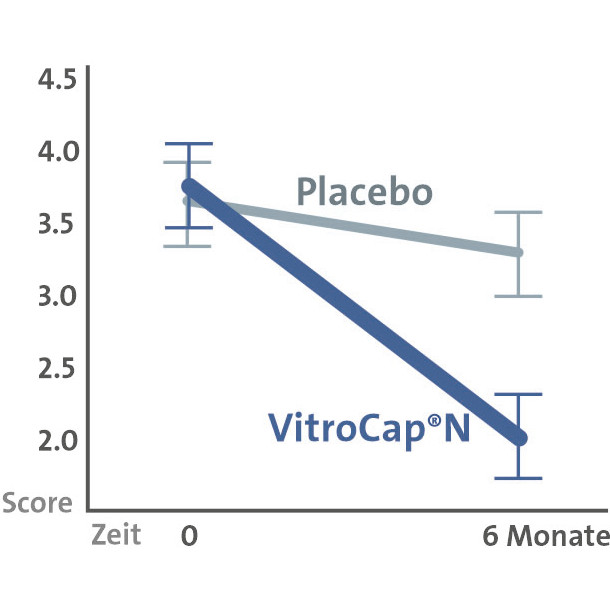 VitroCapN Studie FLIE Floater Intervention Auswertung Beschwerdescore